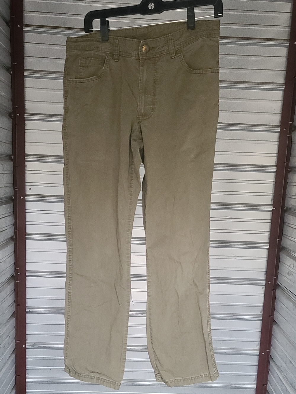Columbia Men's 32x30 Straight Chino Pants in Olive-Tan